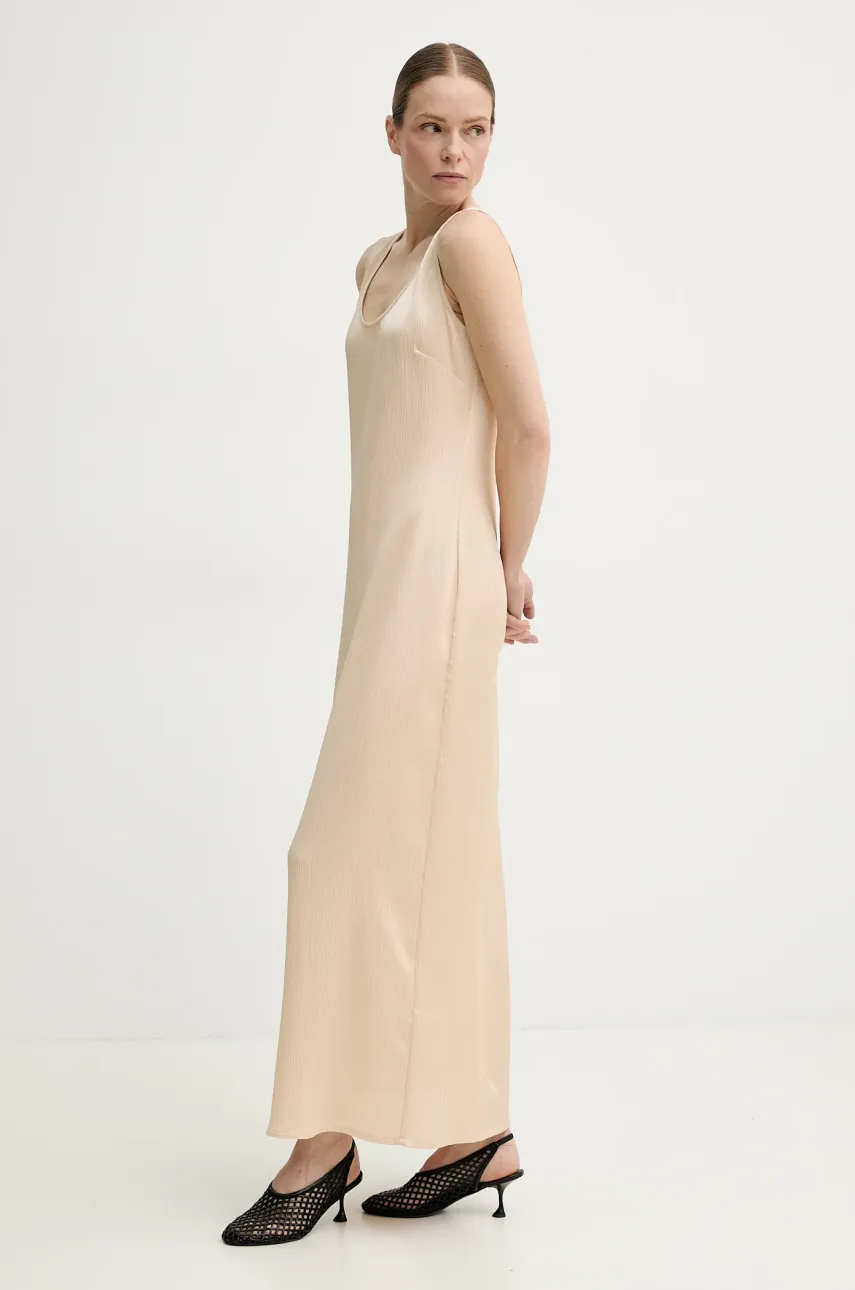 Remain rochie culoarea bej, maxi, dreaptă, 5025862284