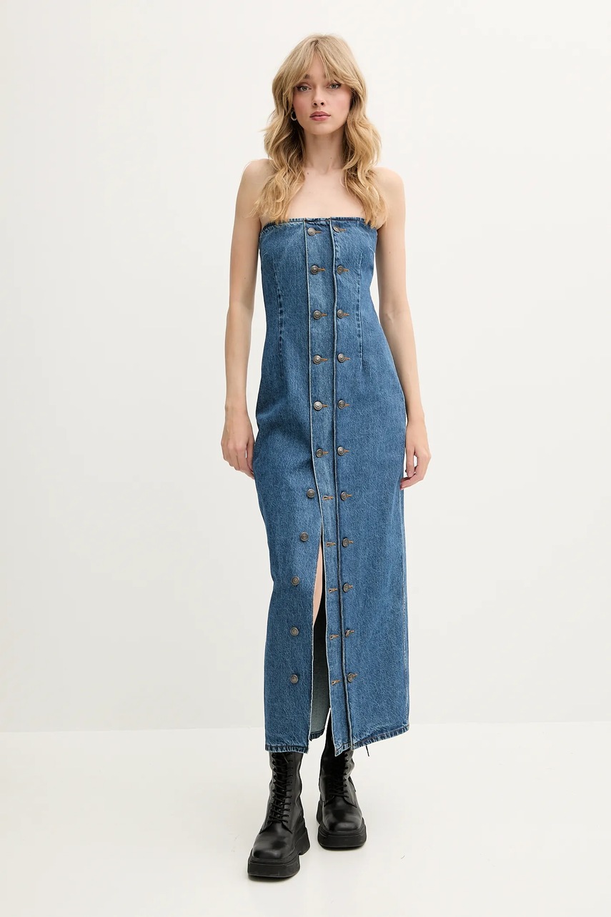 Džínové šaty Rotate (obrázek 3)