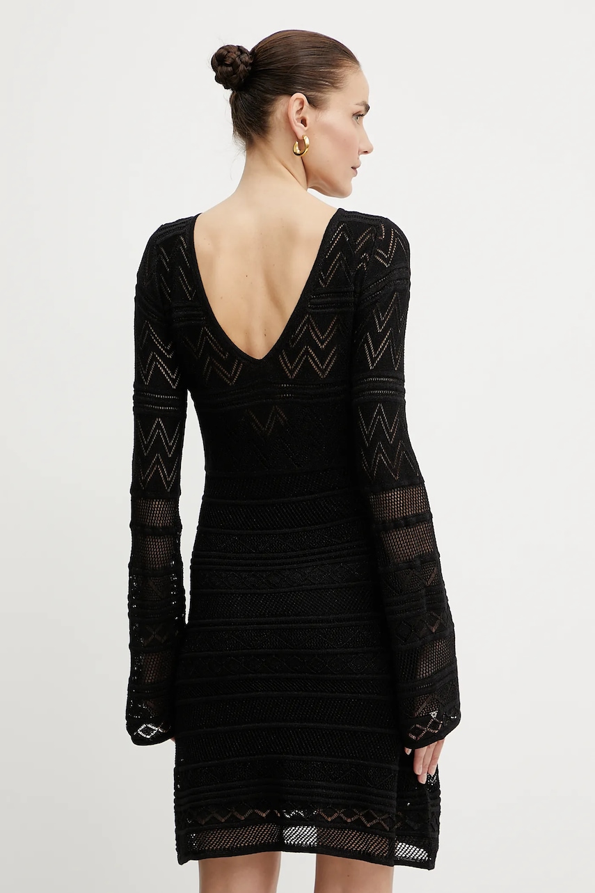 Сукня Guess NELLIE колір чорний mini облягаюча W5GK48 Z3E22