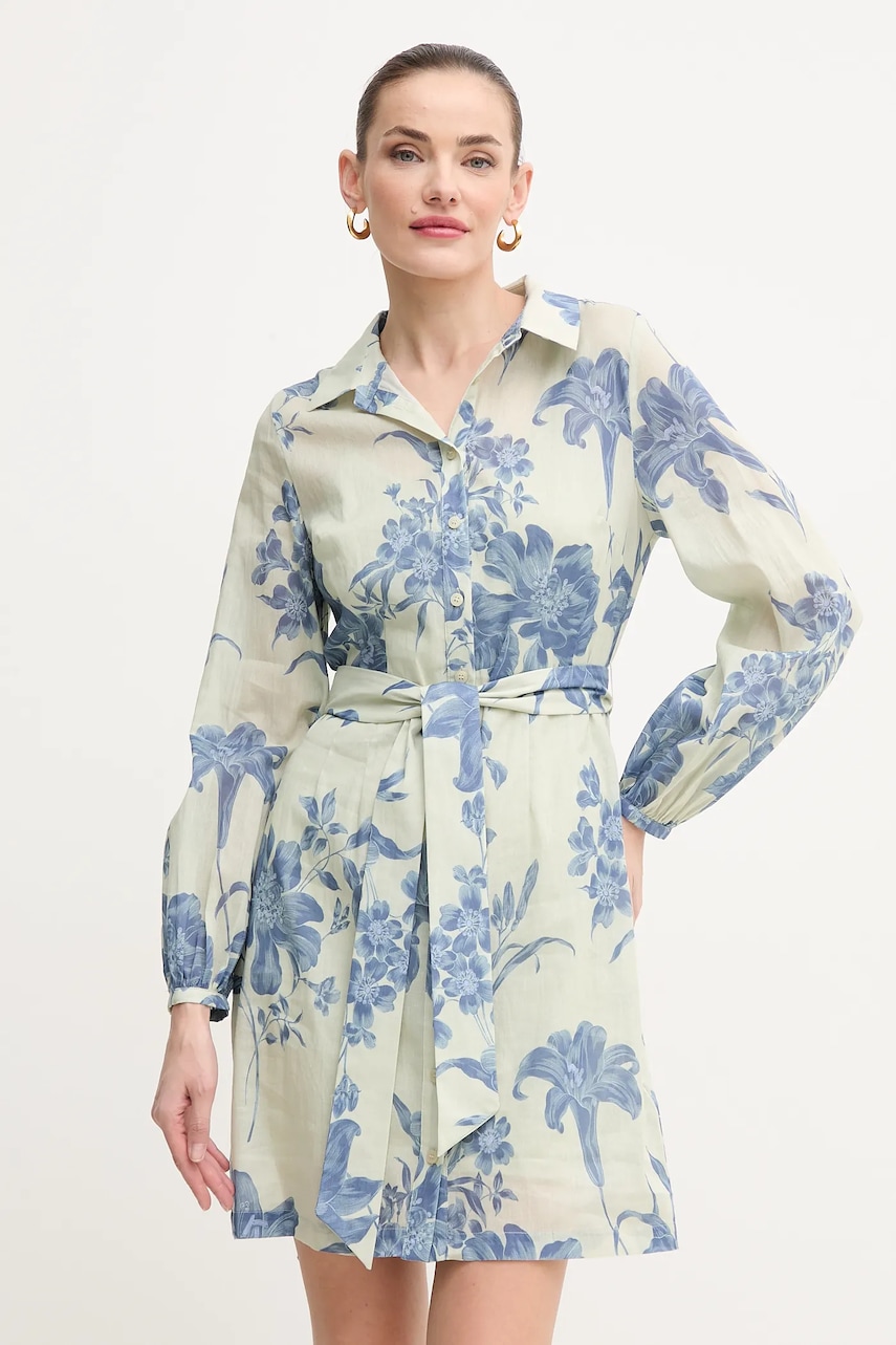 Платье Guess FAITH цвет бежевый mini расклешённое W5GK65 WH6C0 Платье Guess FAITH цвет бежевый mini расклешённое W5GK65 WH6C0