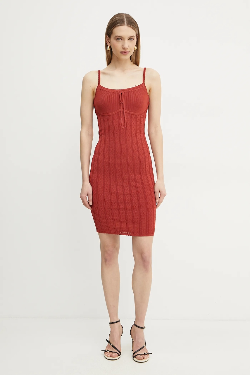 Платье Guess REINA цвет оранжевый mini облегающее W5GK67 Z3NX0 Платье Guess REINA цвет оранжевый mini облегающее W5GK67 Z3NX0