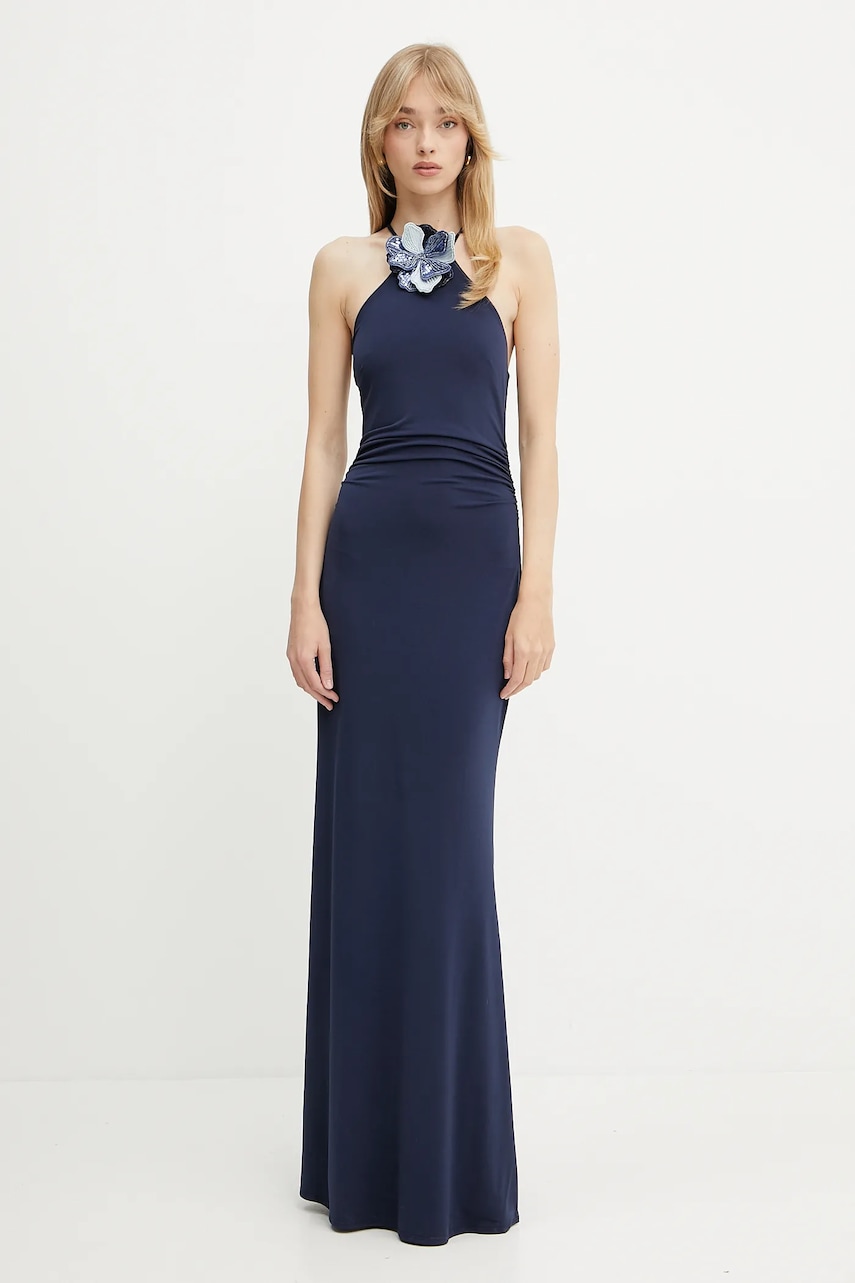 Сукня Guess колір синій maxi розкльошена W5GK95 KCVG2