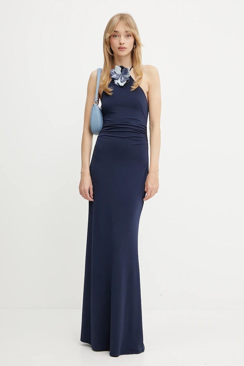 Сукня Guess колір синій maxi розкльошена W5GK95 KCVG2