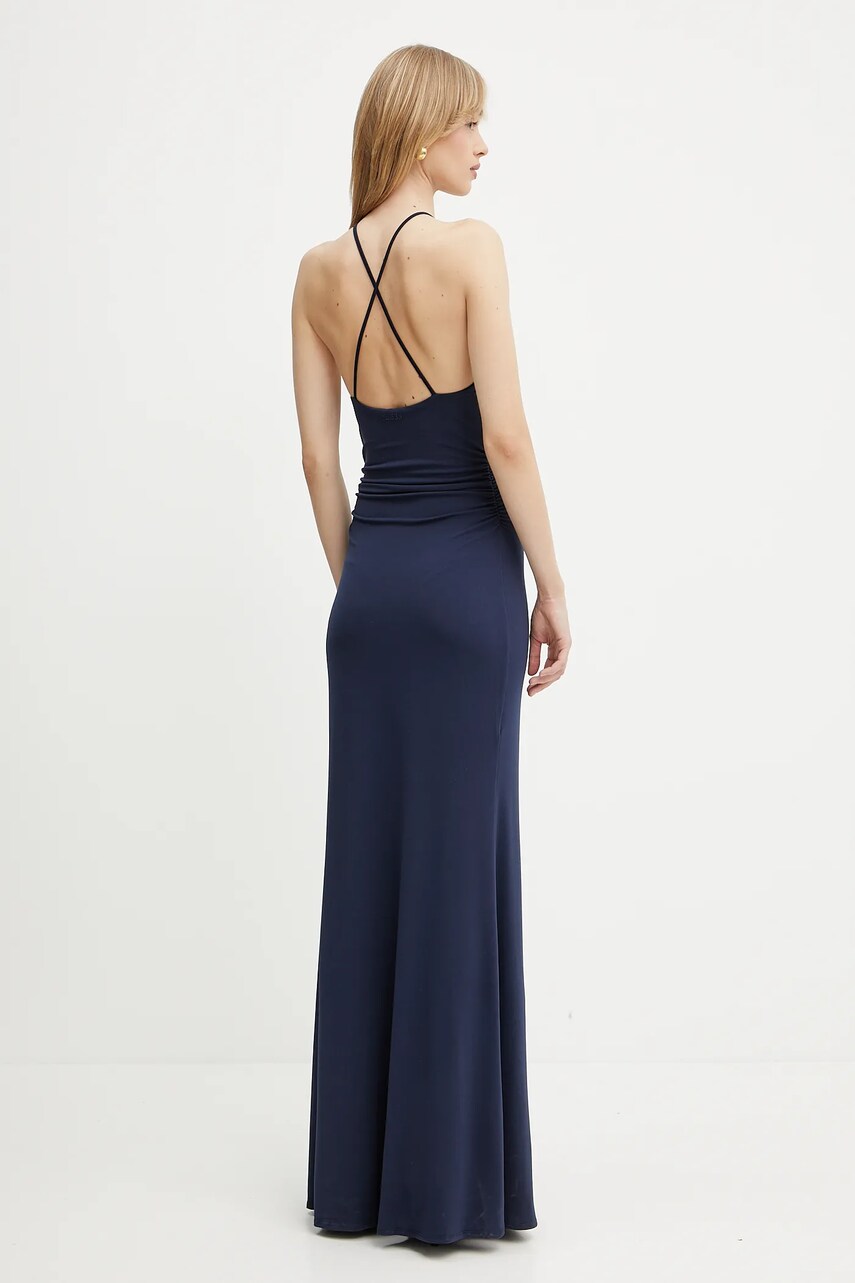 Сукня Guess колір синій maxi розкльошена W5GK95 KCVG2