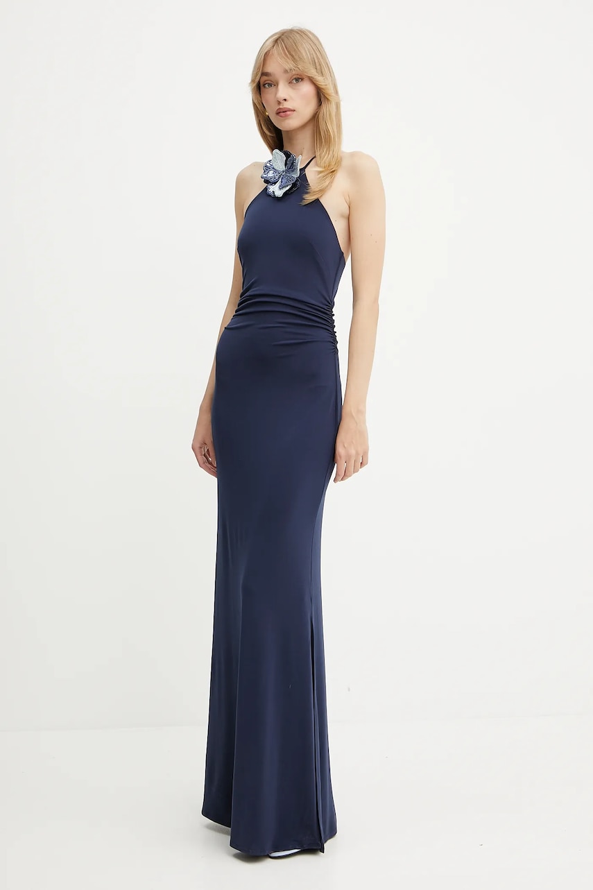Сукня Guess колір синій maxi розкльошена W5GK95 KCVG2