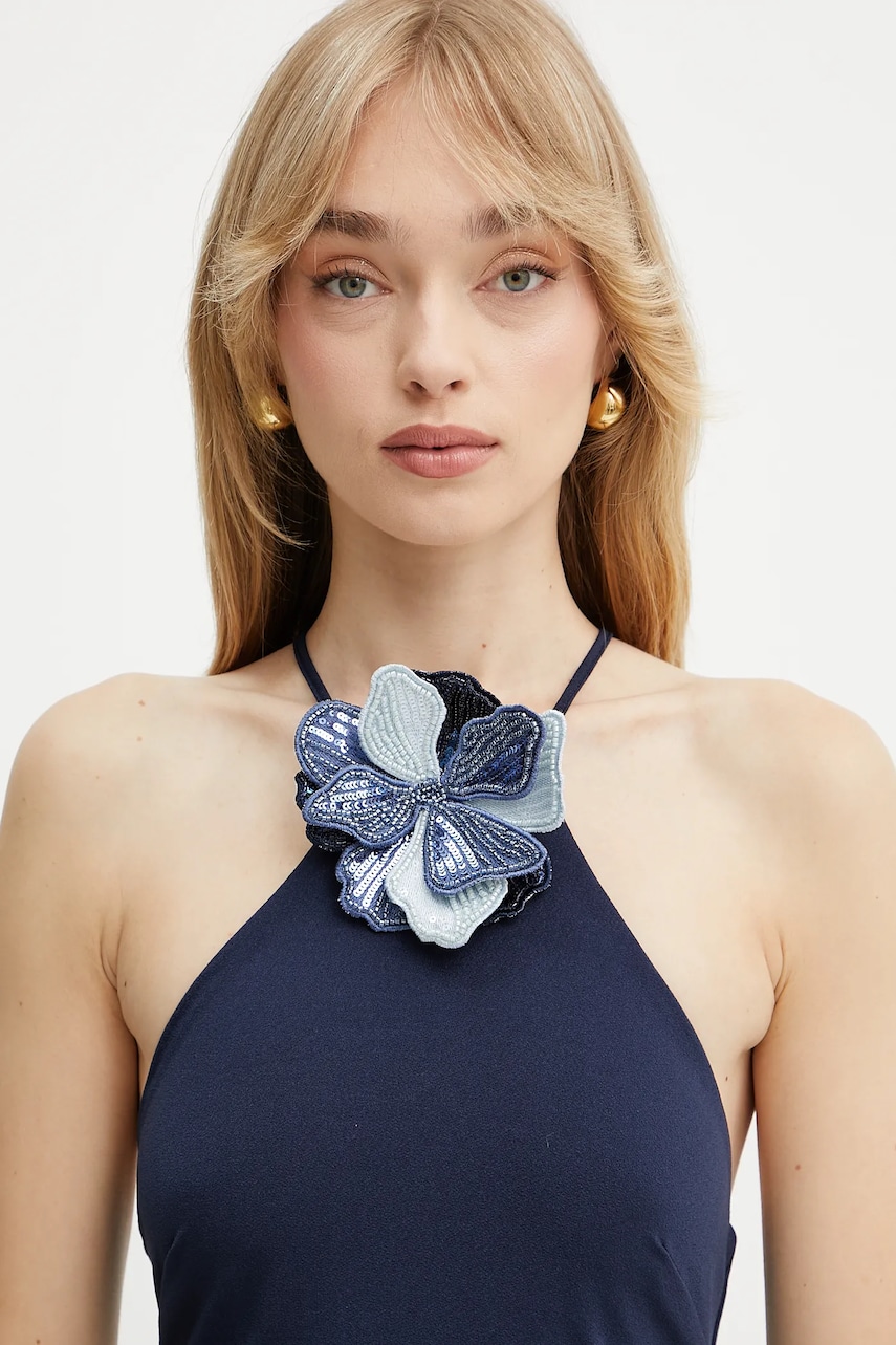 Сукня Guess колір синій maxi розкльошена W5GK95 KCVG2