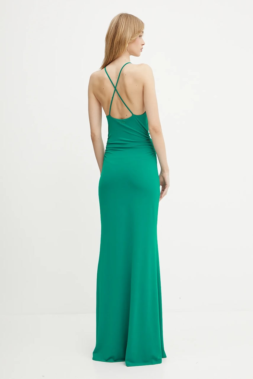 Сукня Guess колір бірюзовий maxi розкльошена W5GK95 KCVG2