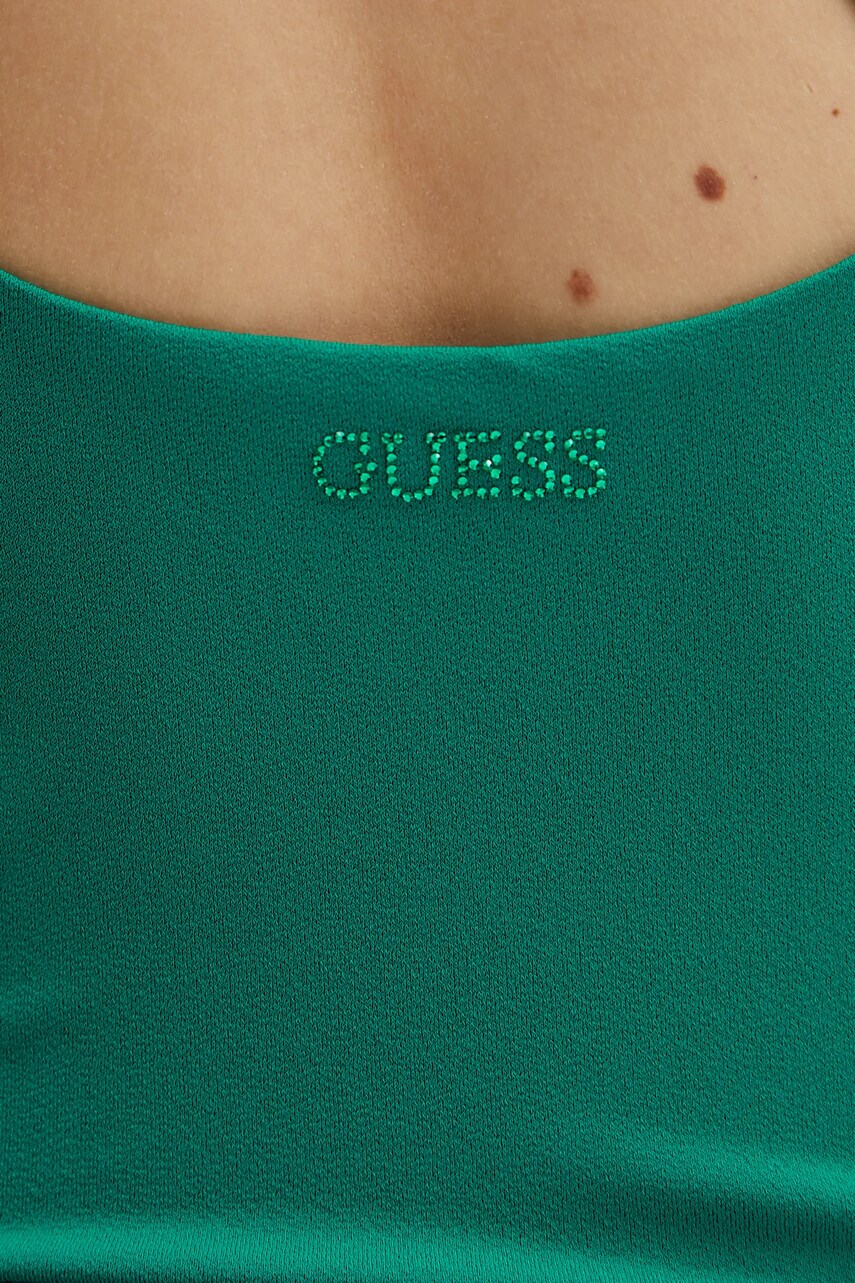 Сукня Guess колір бірюзовий maxi розкльошена W5GK95 KCVG2