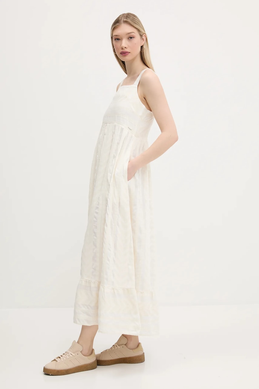 Сукня Superdry колір бежевий mini розкльошена W8011872A-ZEA