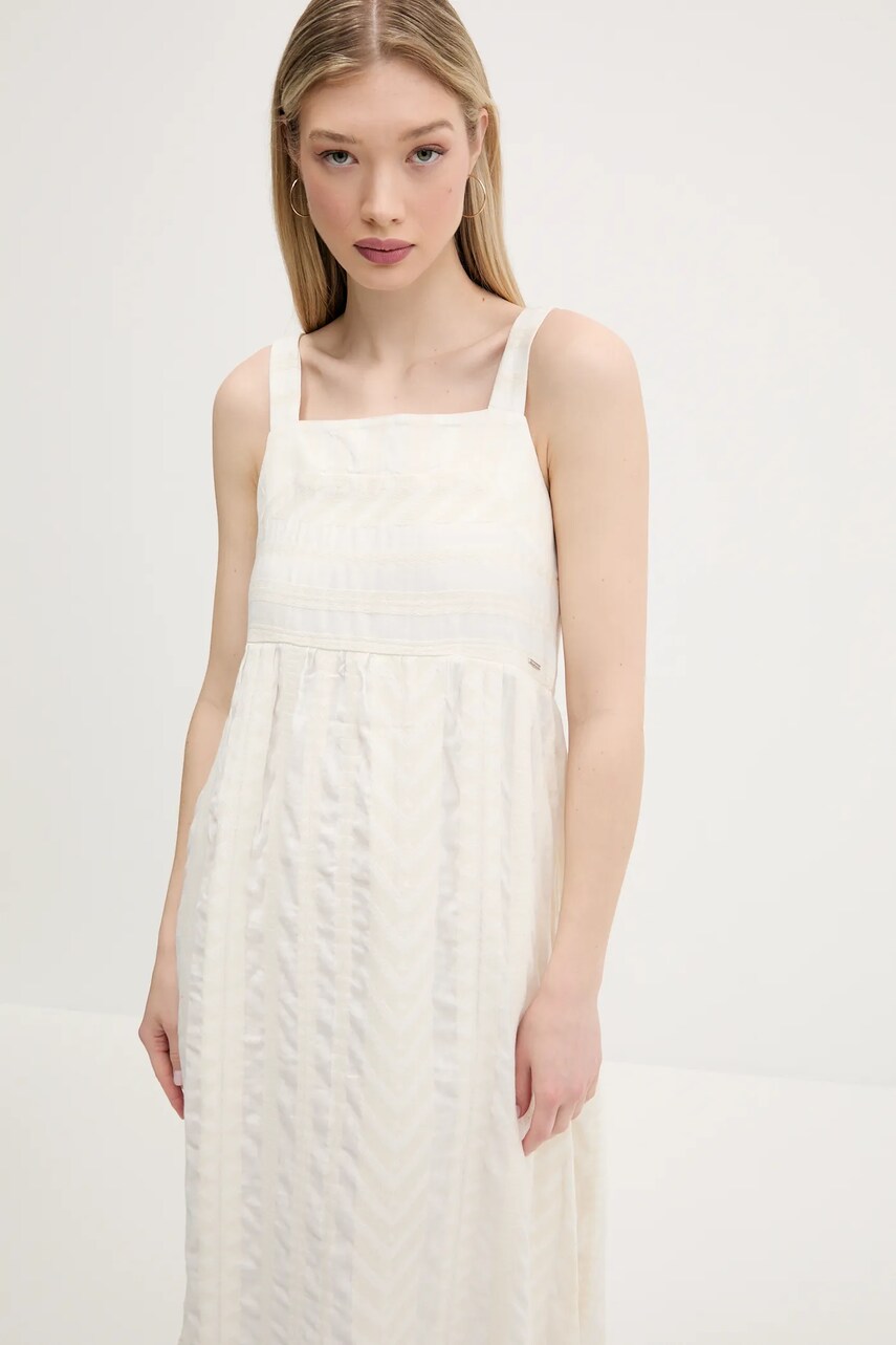 Сукня Superdry колір бежевий mini розкльошена W8011872A-ZEA