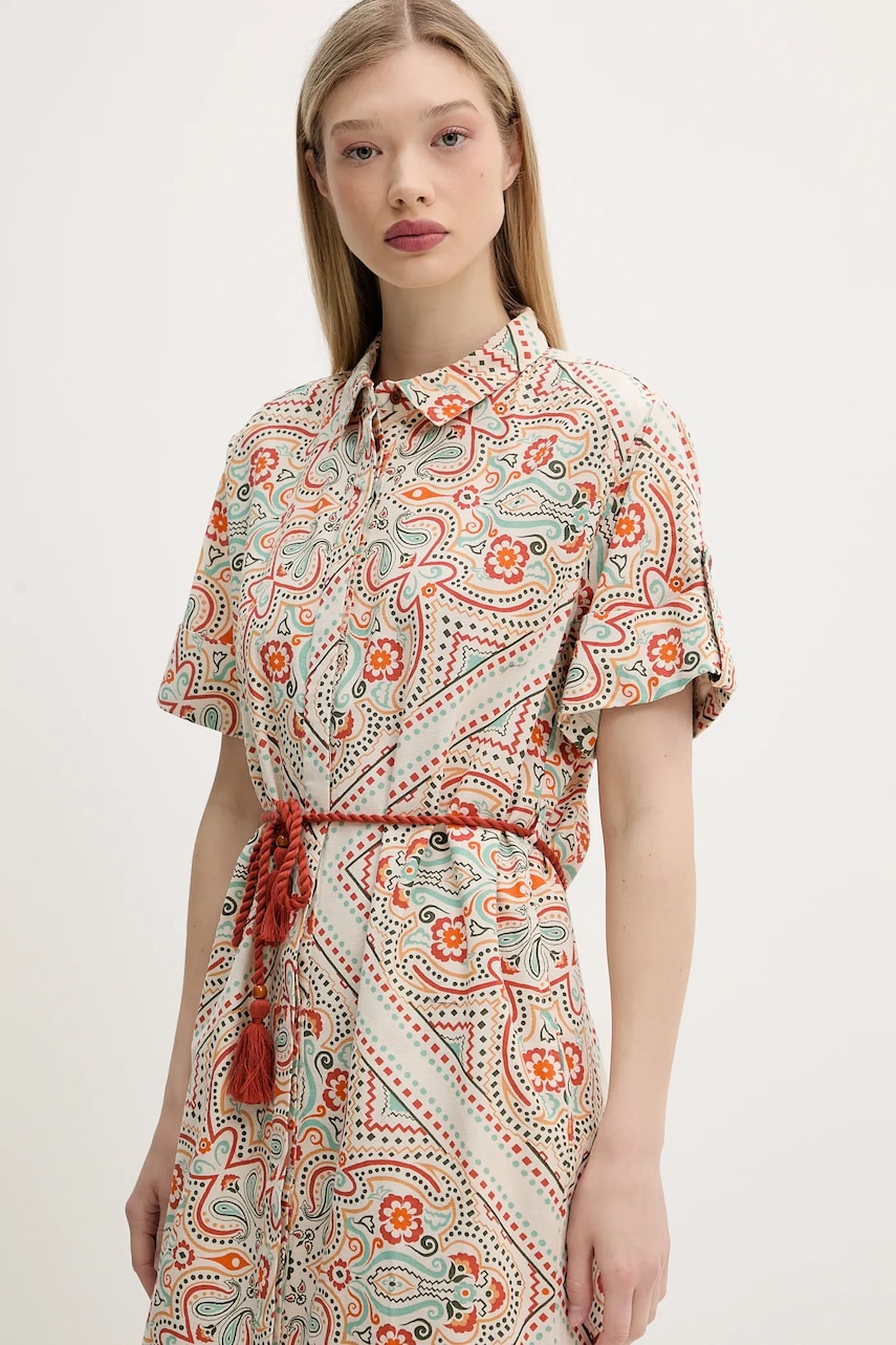 Сукня Superdry колір бежевий maxi пряма W8011893A-F4T