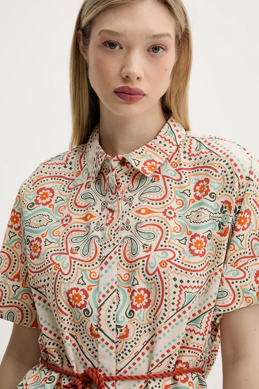 Сукня Superdry колір бежевий maxi пряма W8011893A-F4T
