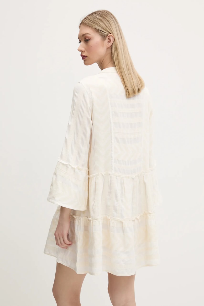 Сукня Superdry колір бежевий mini розкльошена W8011916A-ZEA