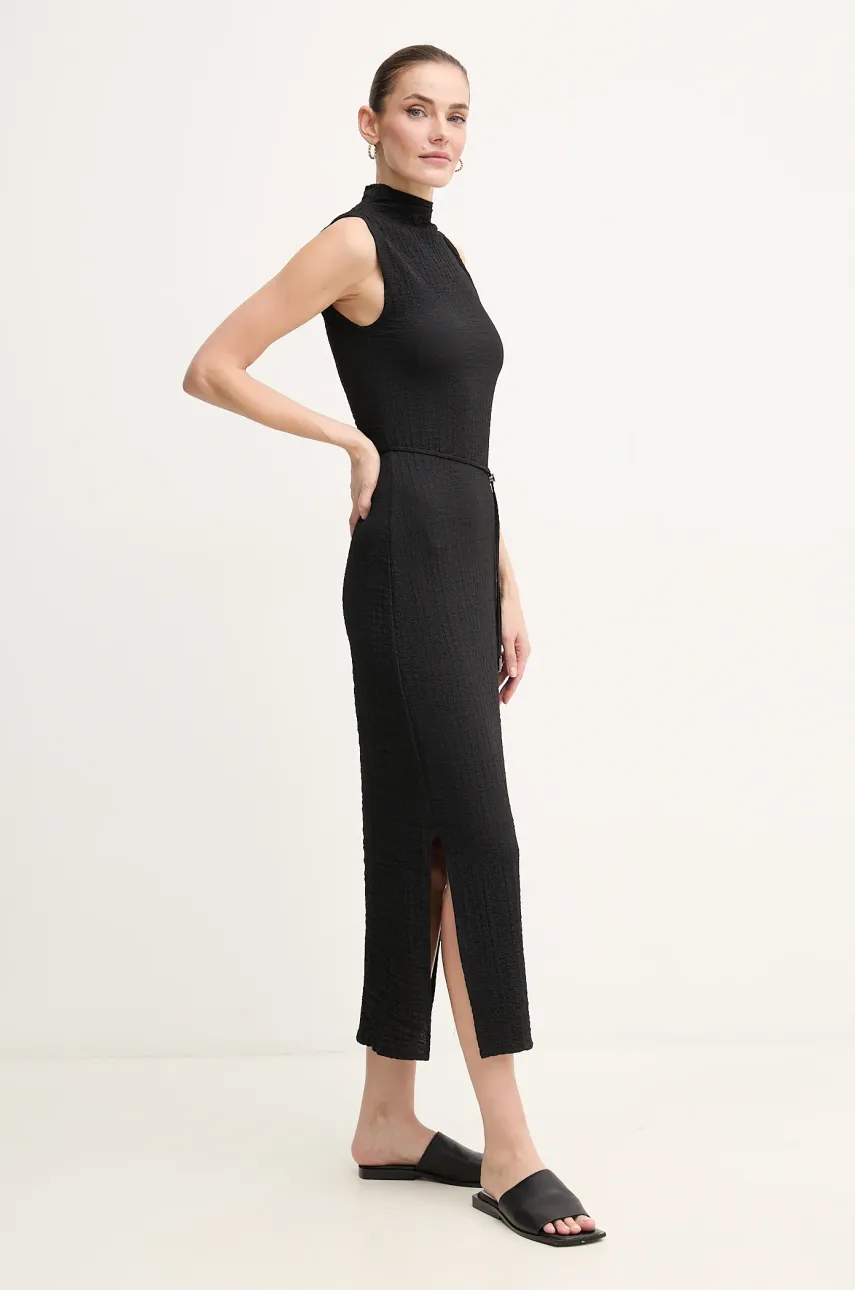 Šaty Calvin Klein černá barva, maxi, K20K208304