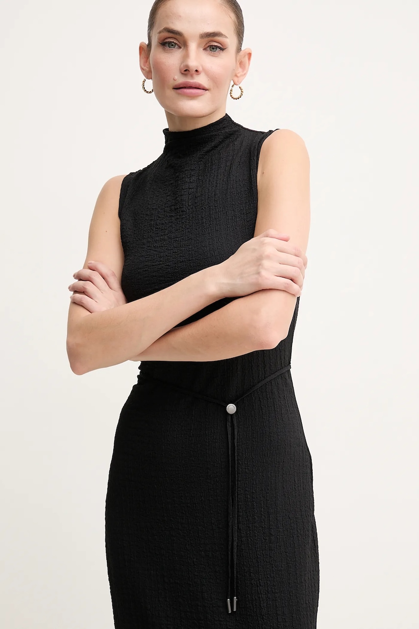 Платье Calvin Klein цвет чёрный maxi облегающее K20K208304 Платье Calvin Klein цвет чёрный maxi облегающее K20K208304