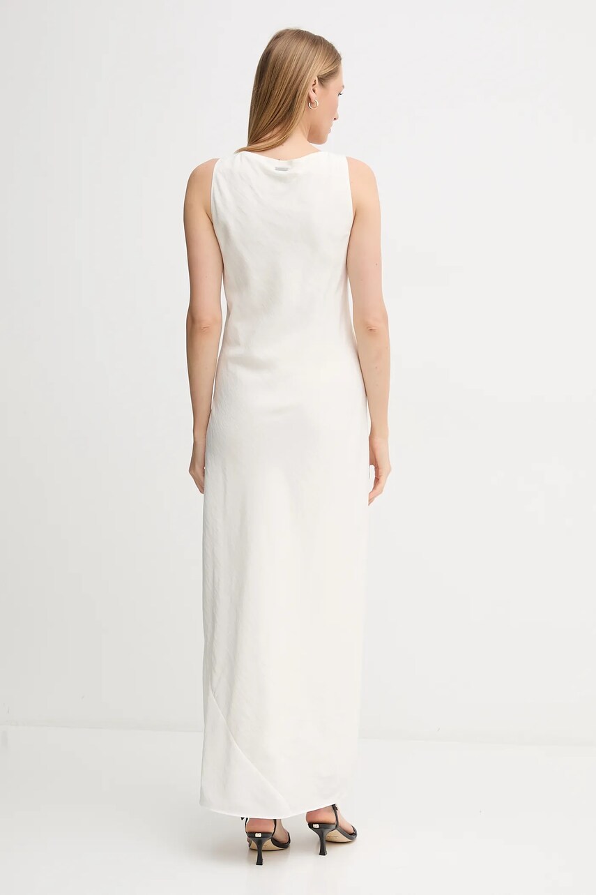 Сукня Calvin Klein колір бежевий maxi розкльошена K20K208355