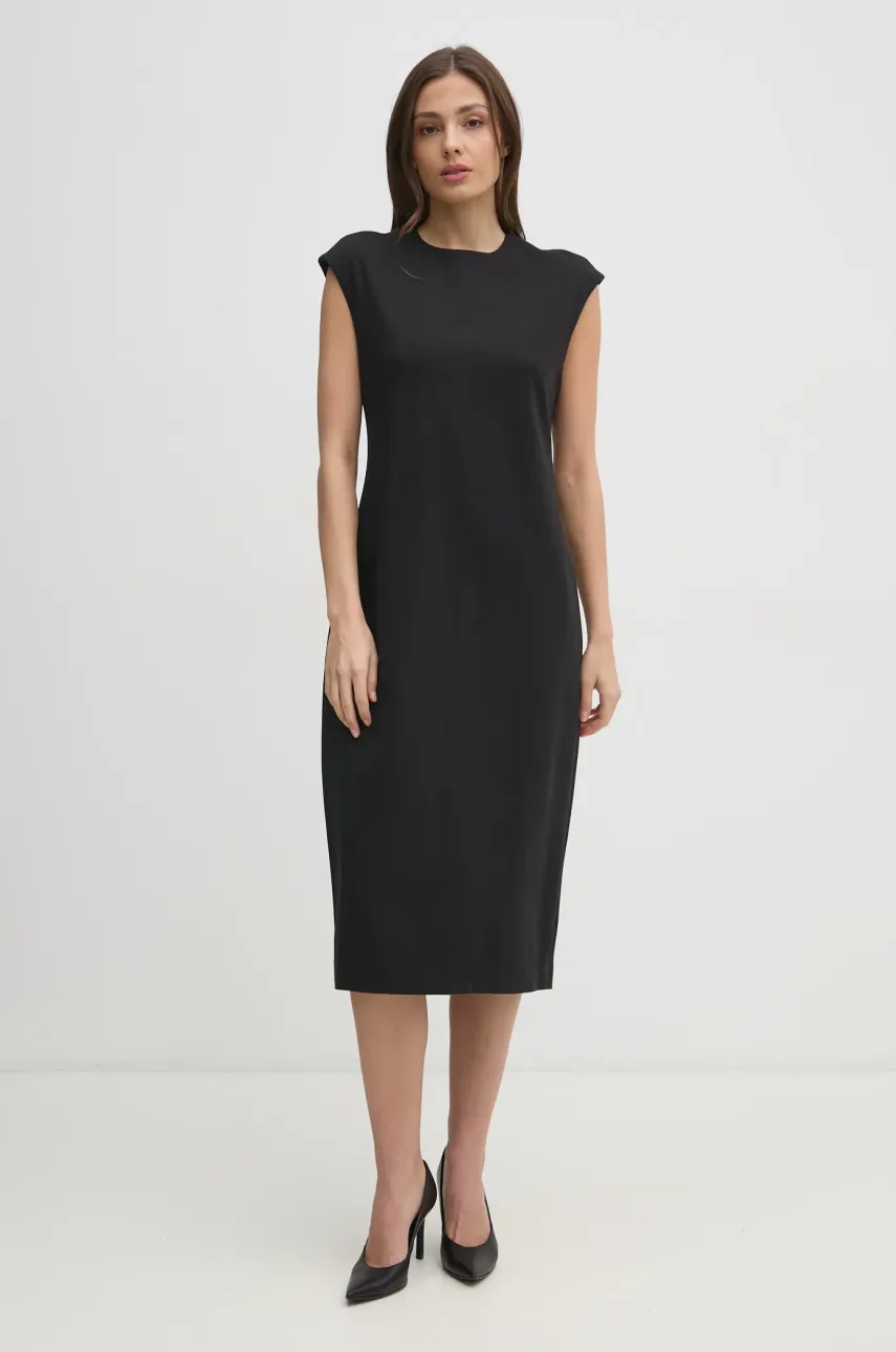 Levně Šaty Calvin Klein černá barva, mini, LV044B012G
