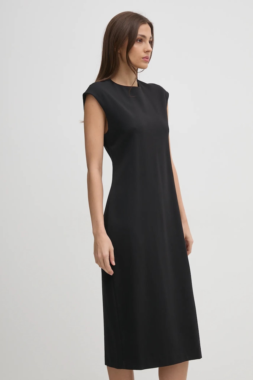 Платье Calvin Klein цвет чёрный mini расклешённое LV044B012G Платье Calvin Klein цвет чёрный mini расклешённое LV044B012G