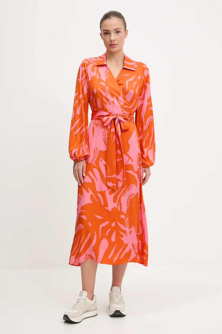 Sportalm rochie culoarea portocaliu, maxi, evazați, 550159