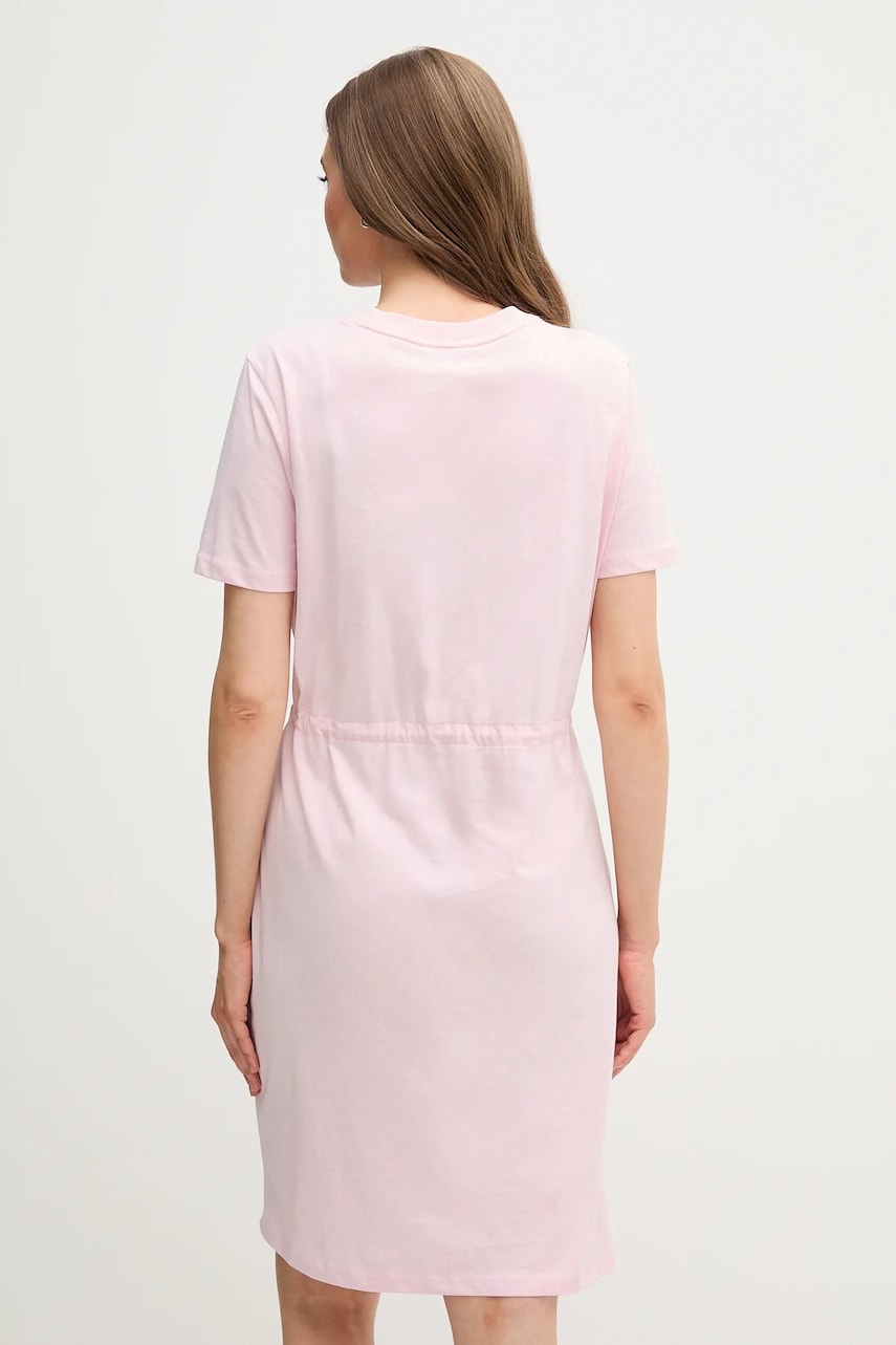 Бавовняна сукня Tommy Hilfiger колір рожевий mini пряма WW0WW45529