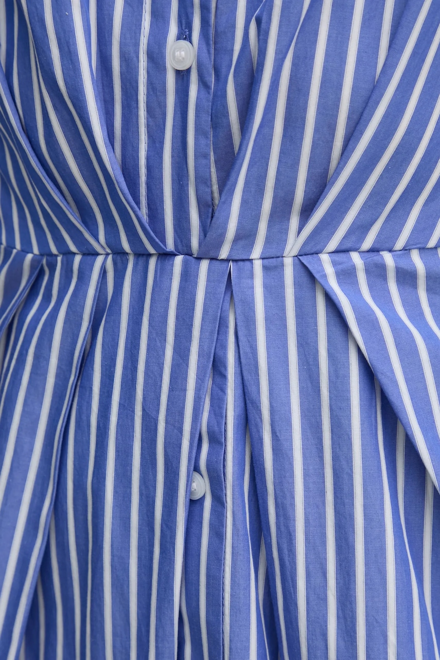 Бавовняна сукня Tommy Hilfiger колір фіолетовий midi розкльошена WW0WW44670