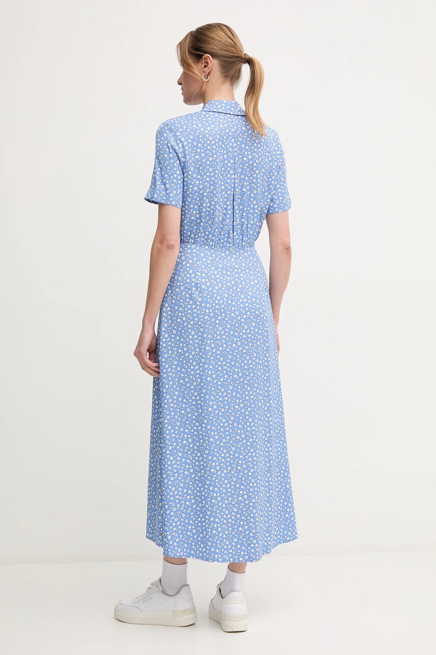 Платье Tommy Hilfiger цвет фиолетовый maxi расклешённое WW0WW45941 Платье Tommy Hilfiger цвет фиолетовый maxi расклешённое WW0WW45941