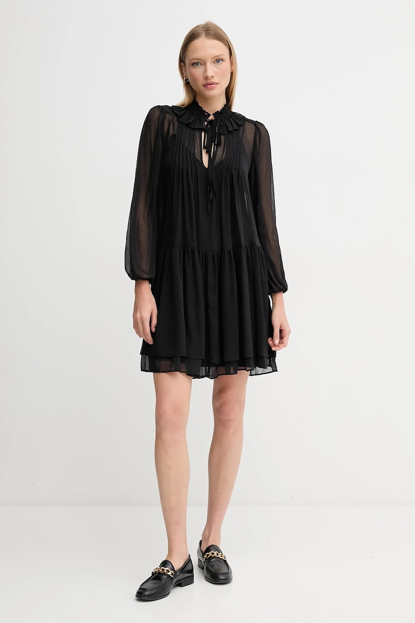 Платье Dkny цвет чёрный mini расклешённое DD5G2H73 Платье Dkny цвет чёрный mini расклешённое DD5G2H73
