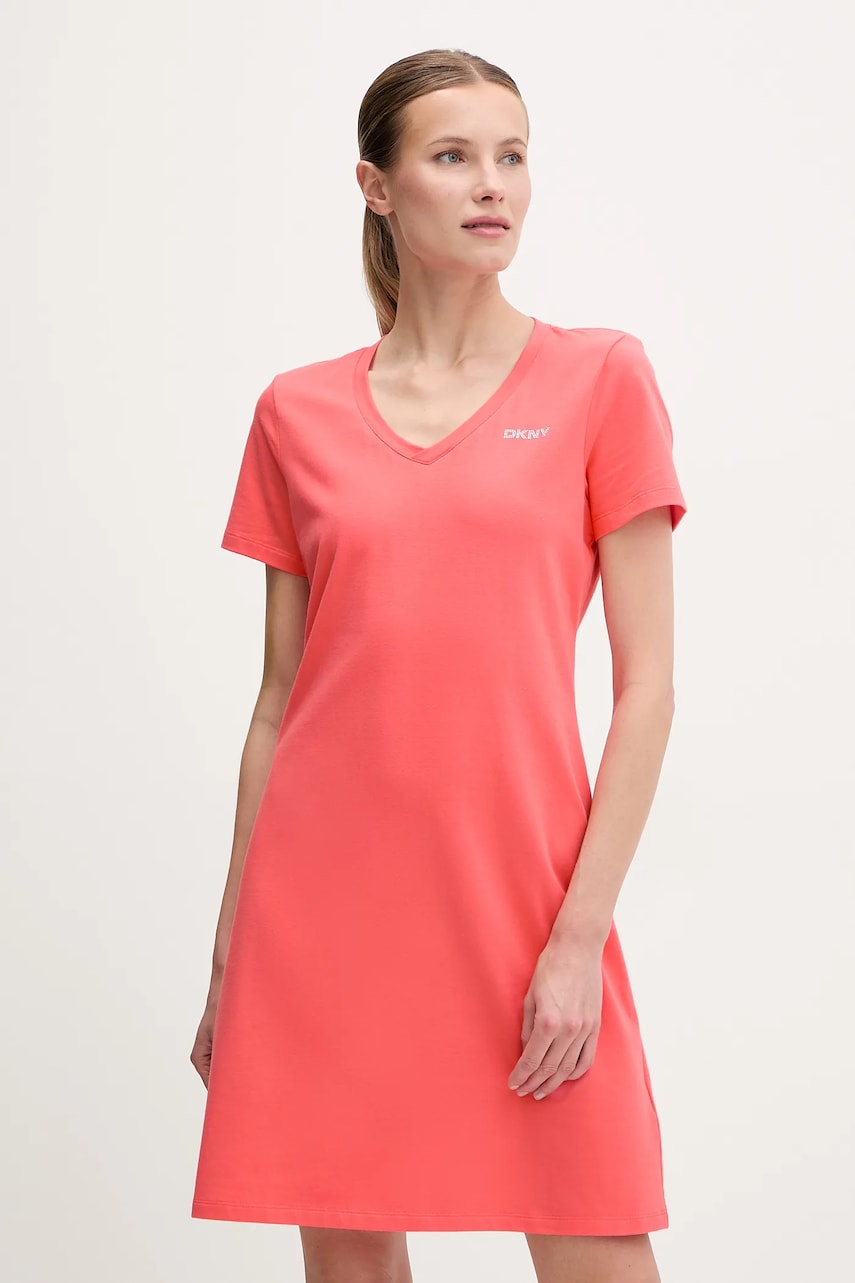 Dkny rochie culoarea roz, mini, drept, DP5D4902 Dkny rochie culoarea roz, mini, drept, DP5D4902