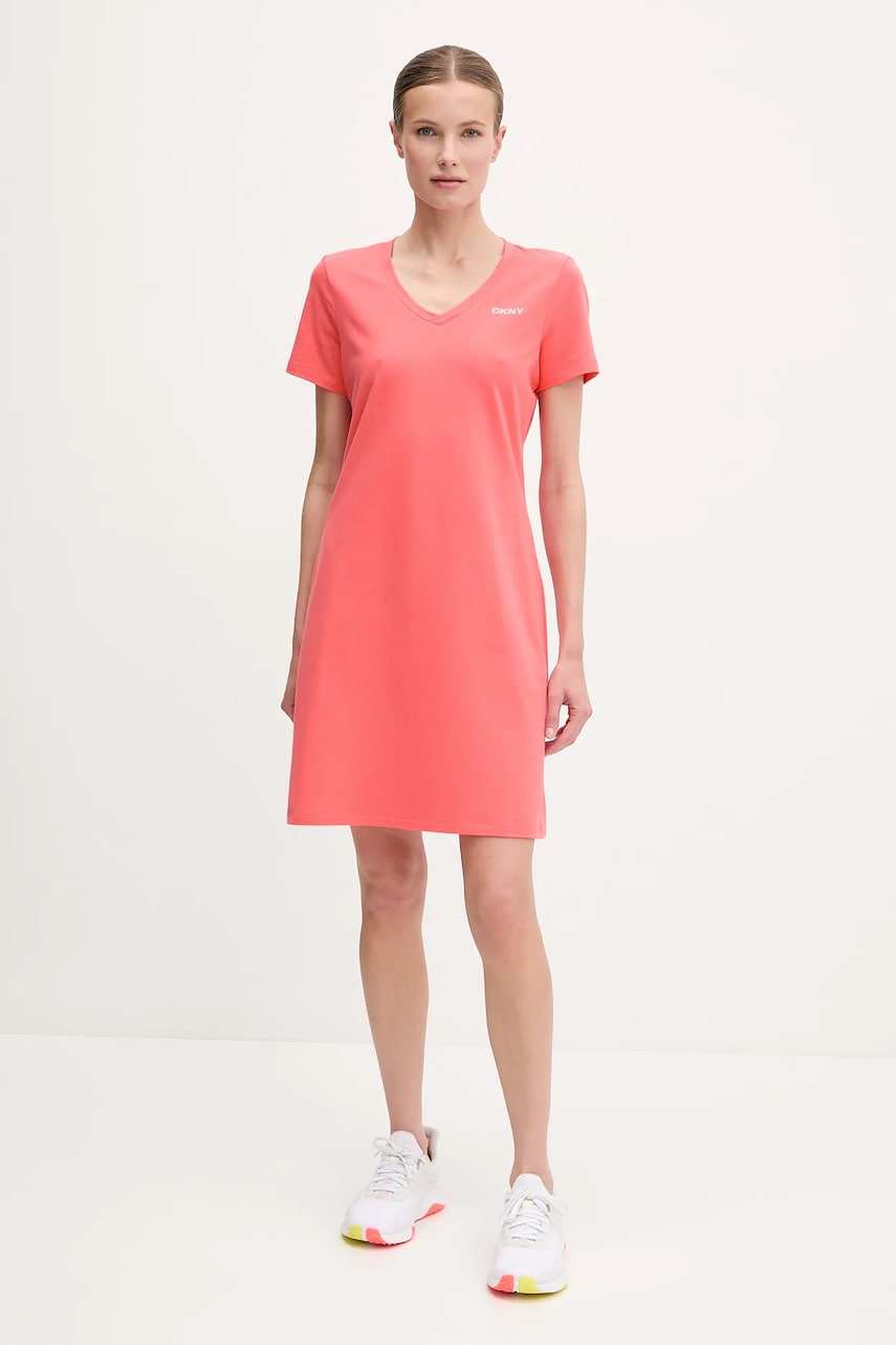 Платье Dkny цвет розовый mini прямое DP5D4902 Платье Dkny цвет розовый mini прямое DP5D4902