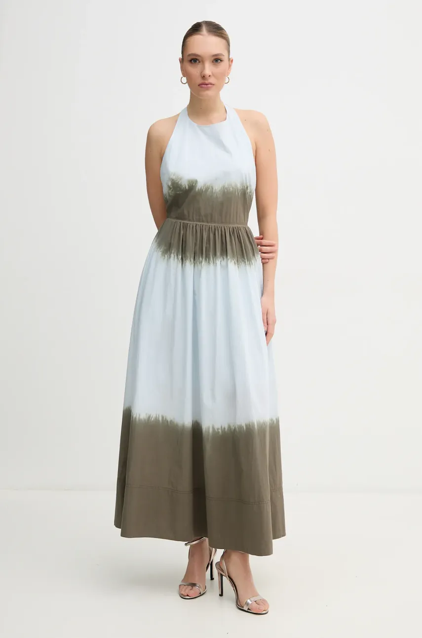 Dkny rochie din bumbac maxi, evazată, DJ5D9063