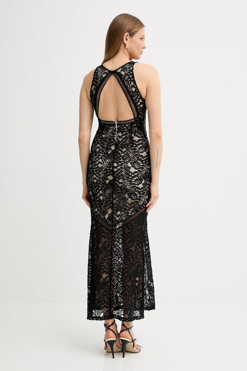 Сукня Guess CHRISTEL колір чорний maxi облягаюча W5GK37 KCS90