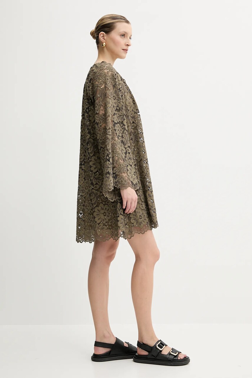Сукня MICHAEL Michael Kors колір зелений mini oversize MS580R0GTA