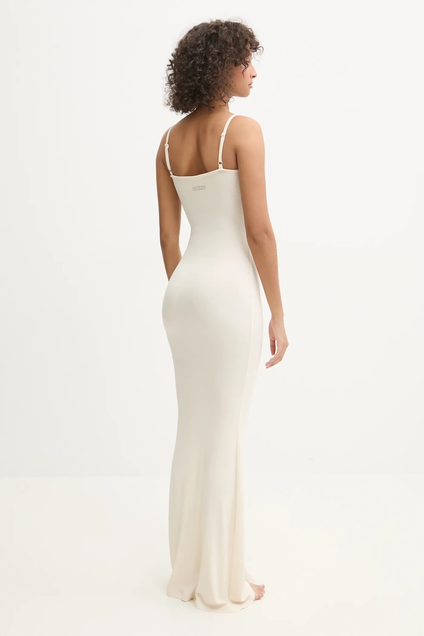 Платье Guess TESSA цвет бежевый maxi облегающее O5GK10 KCDA2 Платье Guess TESSA цвет бежевый maxi облегающее O5GK10 KCDA2