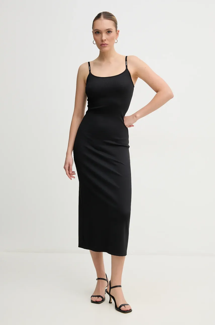 Сукня Calvin Klein Jeans колір чорний maxi облягаюча J20J225288