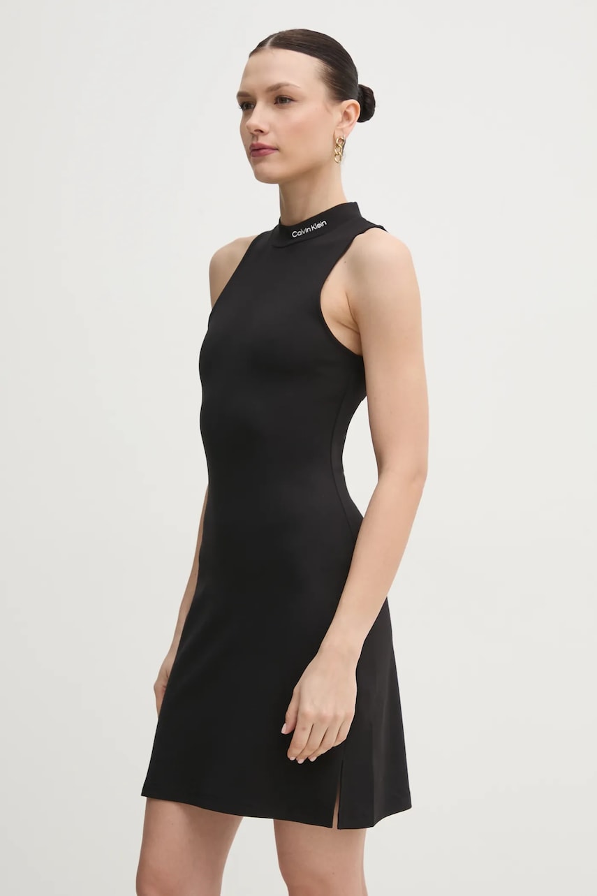 Levně Šaty Calvin Klein Jeans černá barva, mini, J20J225290