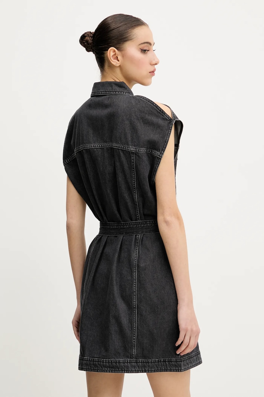Джинсова сукня Karl Lagerfeld Jeans колір чорний mini пряма A2W13023