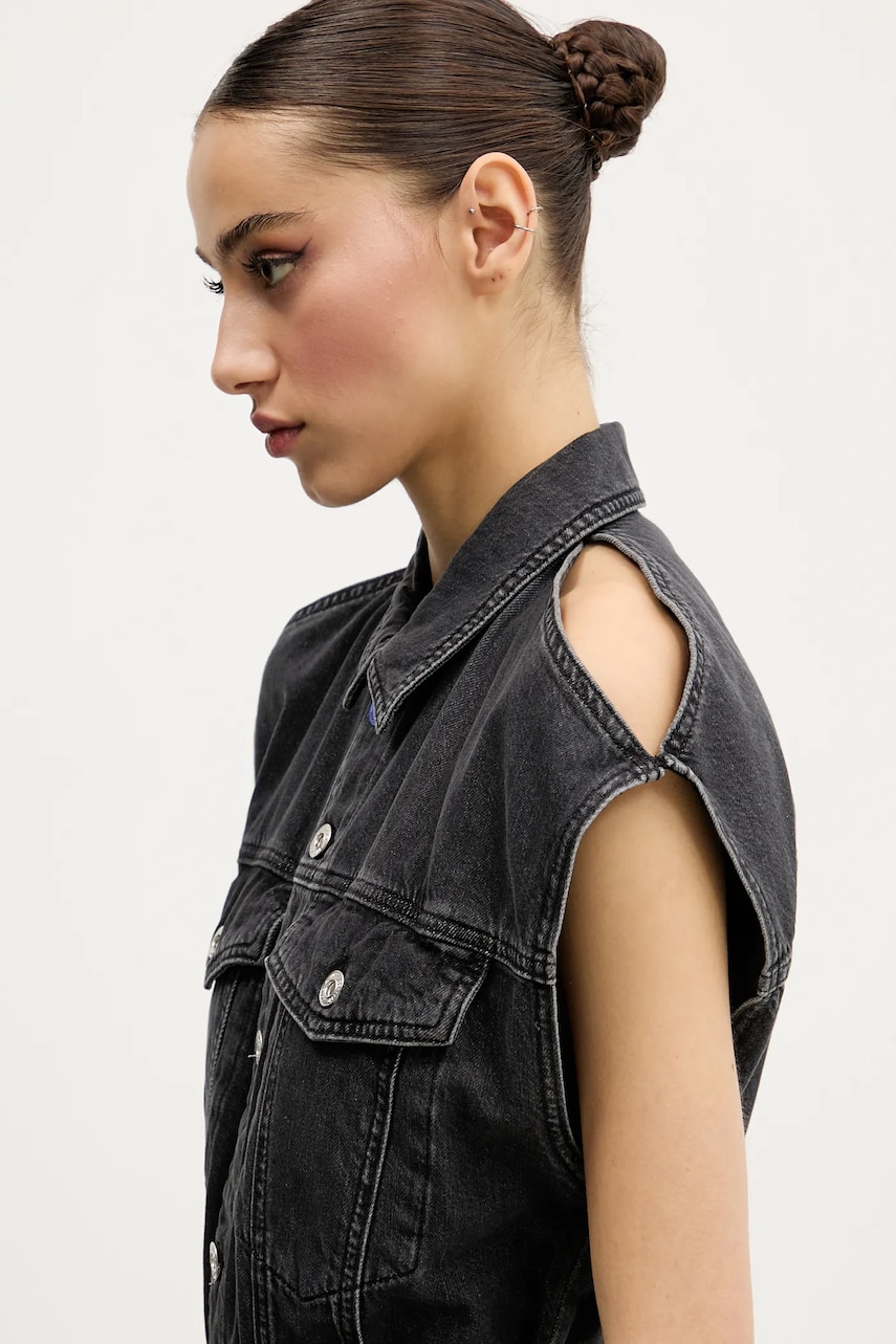 Джинсова сукня Karl Lagerfeld Jeans колір чорний mini пряма A2W13023
