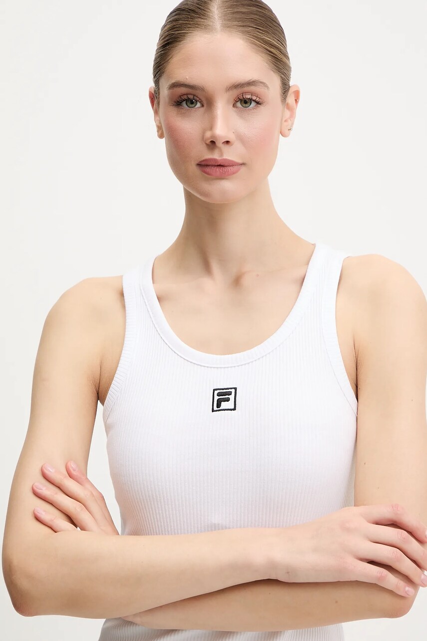 Сукня Fila Linkebeek колір білий mini облягаюче FAW1004