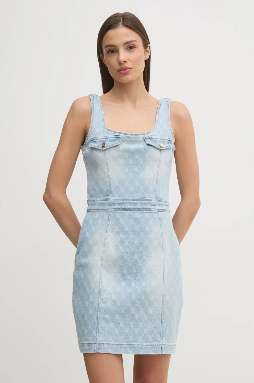 Gaudi rochie din denim mini, mulată, 511BD16001