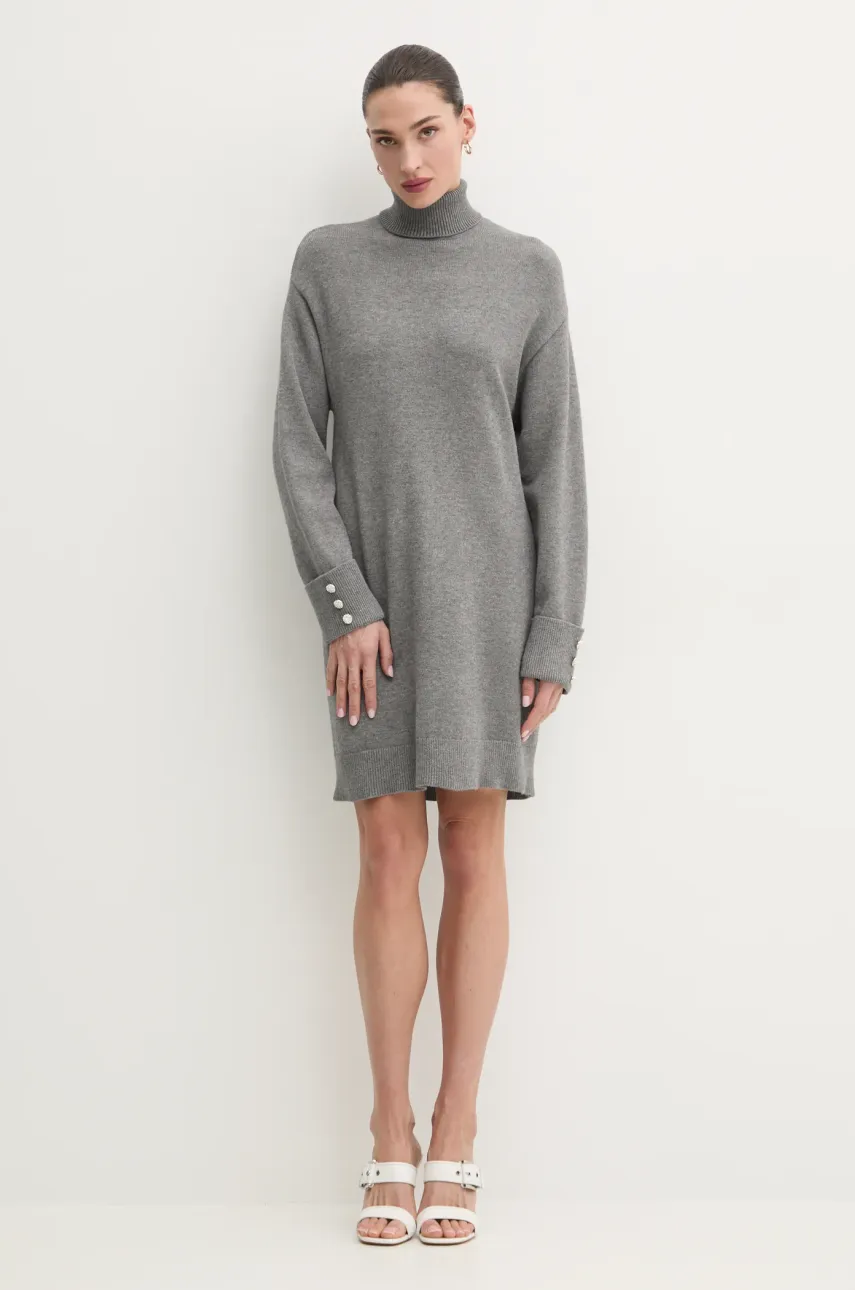 Morgan rochie RMOUFI culoarea gri, mini, dreaptă, RMOUFI