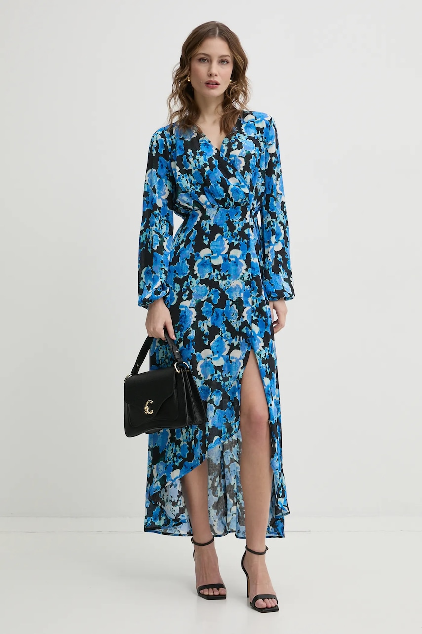 Morgan rochie RAMIE.F culoarea negru, maxi, evazată, RAMIE.F