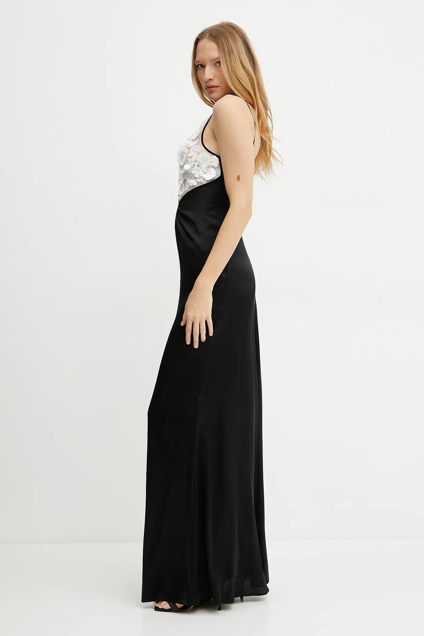Сукня Elisabetta Franchi колір чорний maxi пряма ABR5752E2