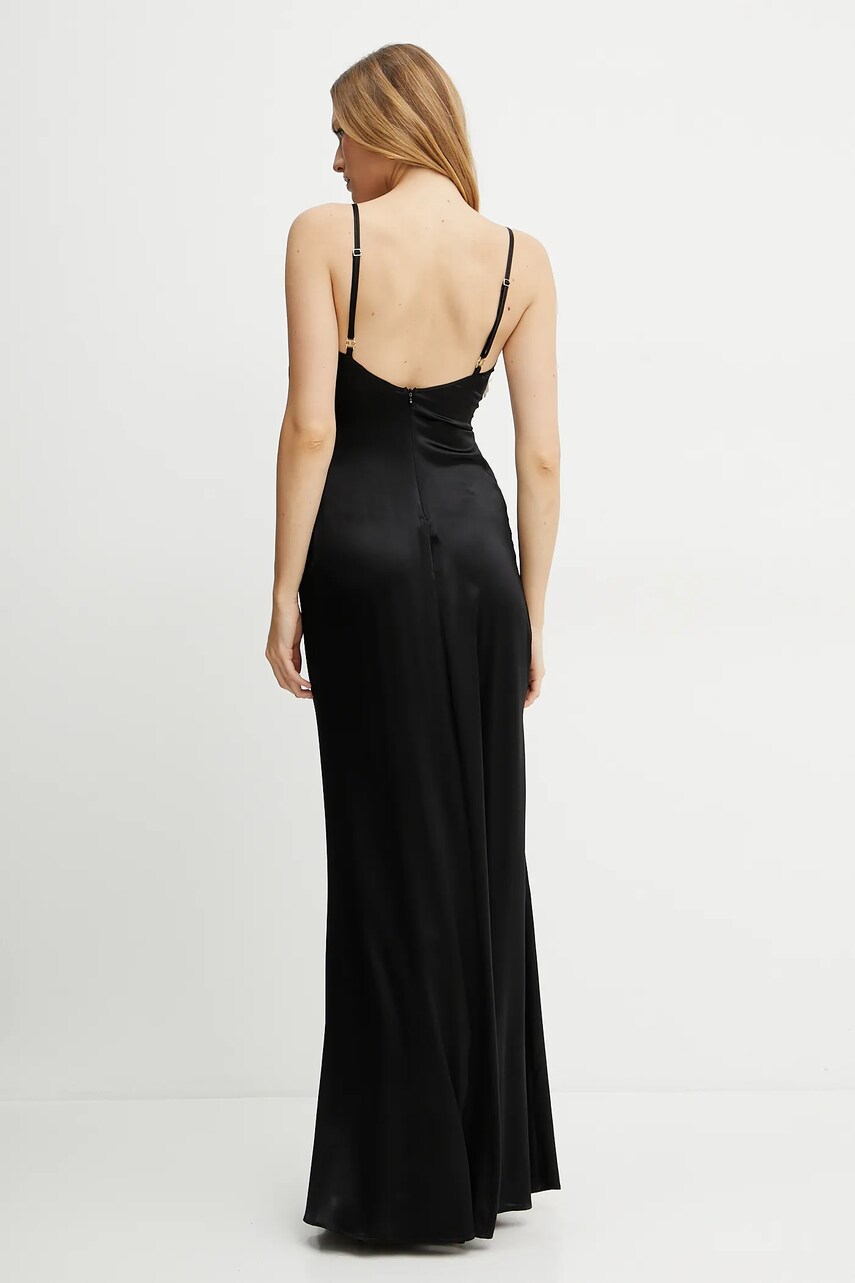 Сукня Elisabetta Franchi колір чорний maxi пряма ABR5752E2