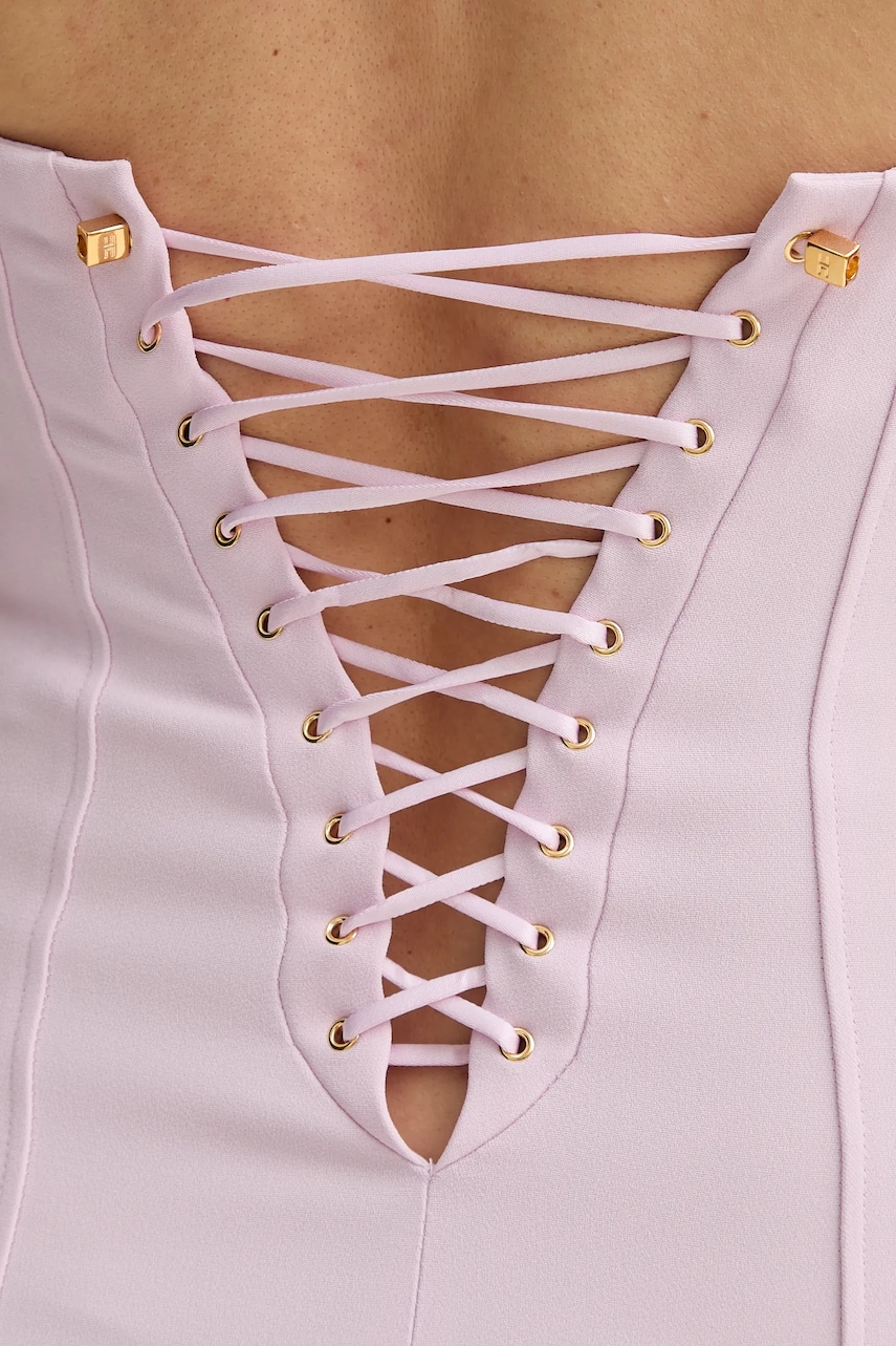 Сукня Elisabetta Franchi колір рожевий mini пряма AB74852E2