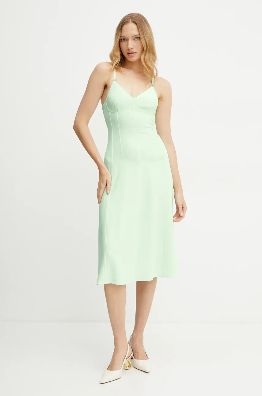 Šaty Elisabetta Franchi tyrkysová barva, mini, AB74852E2