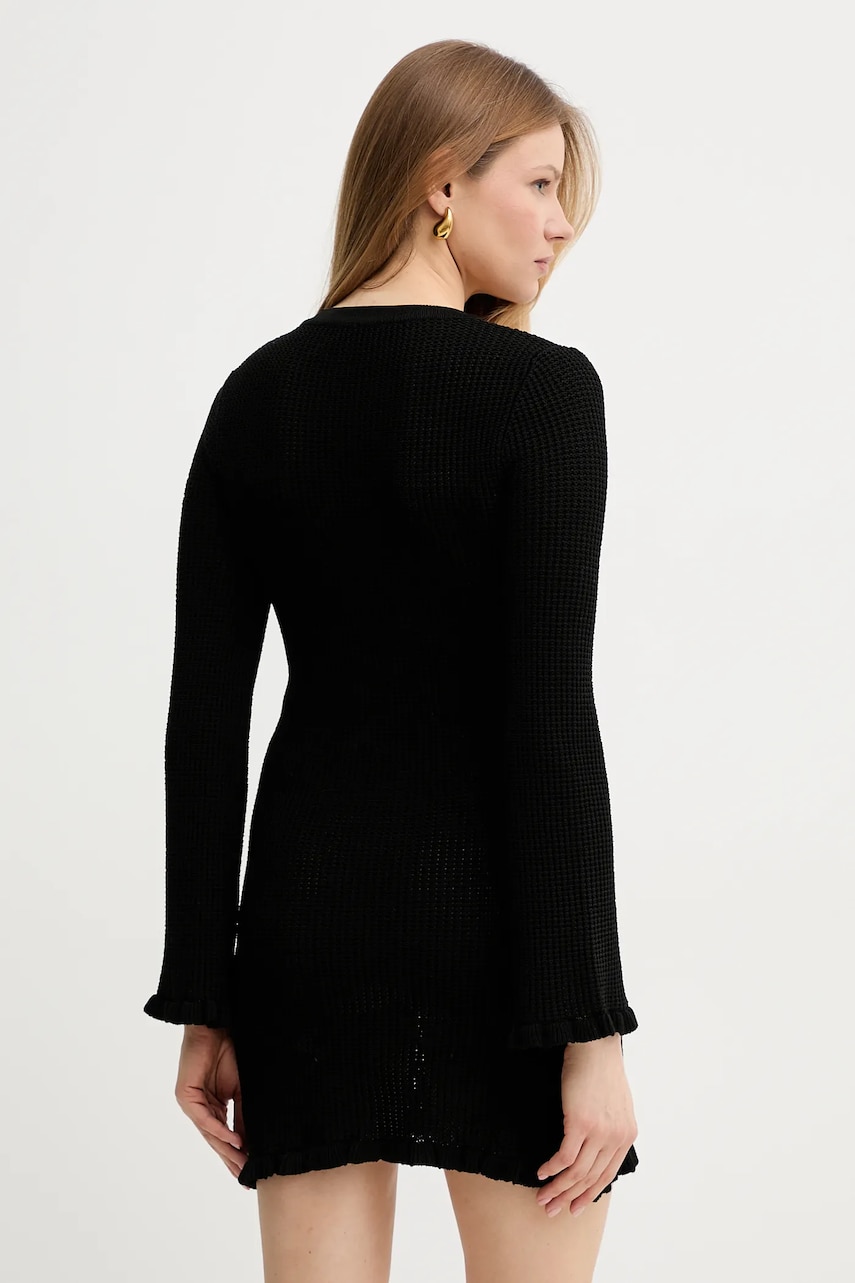 Сукня Elisabetta Franchi колір чорний mini облягаюча AM76Q52E2