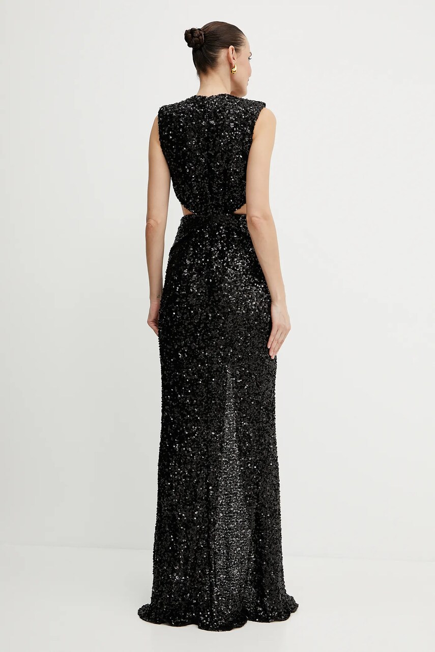 Сукня Elisabetta Franchi колір чорний maxi облягаюча ABR4852E2