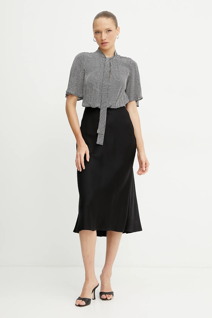 Платье Elisabetta Franchi цвет чёрный midi облегающее AB85752E2 Платье Elisabetta Franchi цвет чёрный midi облегающее AB85752E2