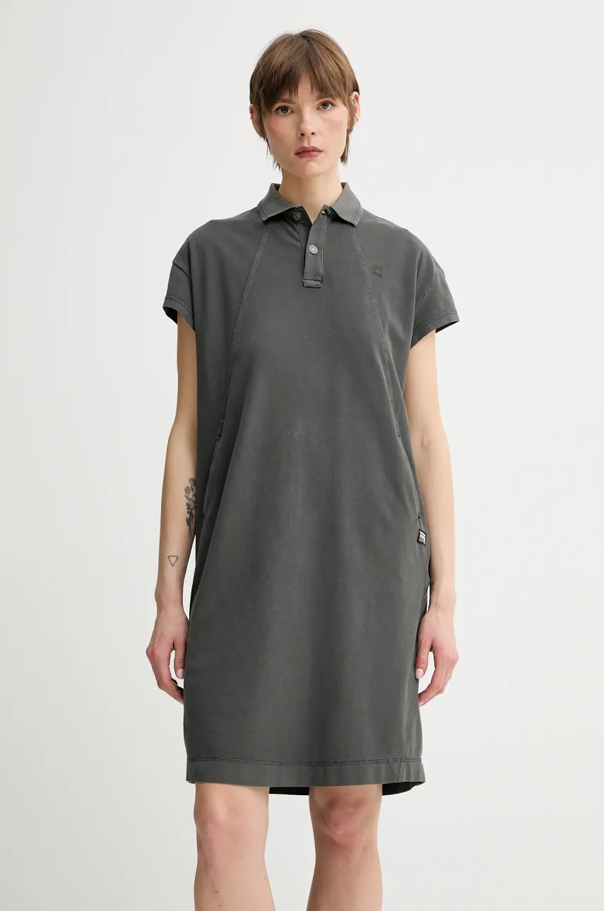 Levně Šaty G-Star Raw zelená barva, mini, D25910-D756