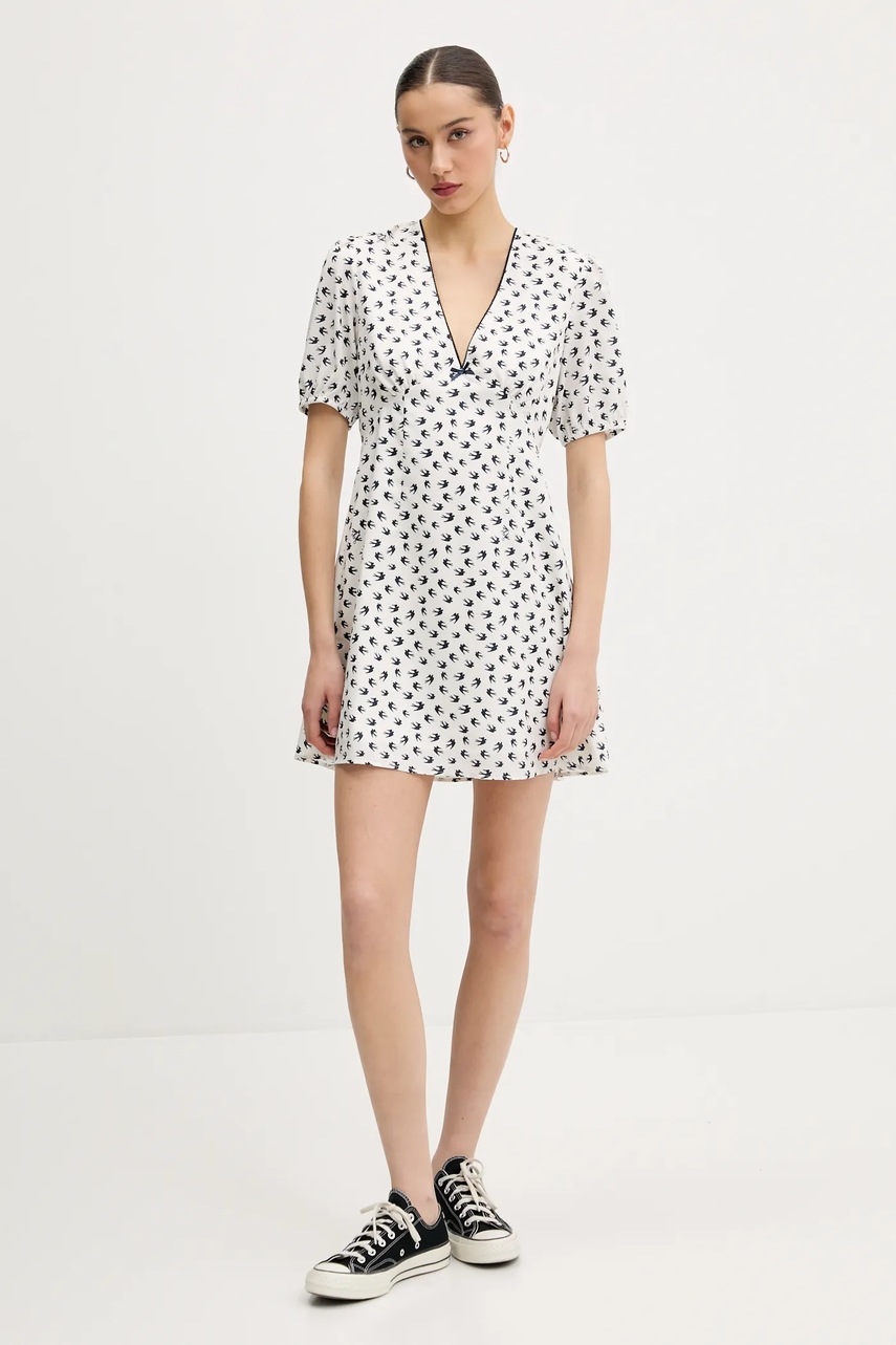 Платье Tommy Jeans цвет синий mini расклешённое DW0DW20337